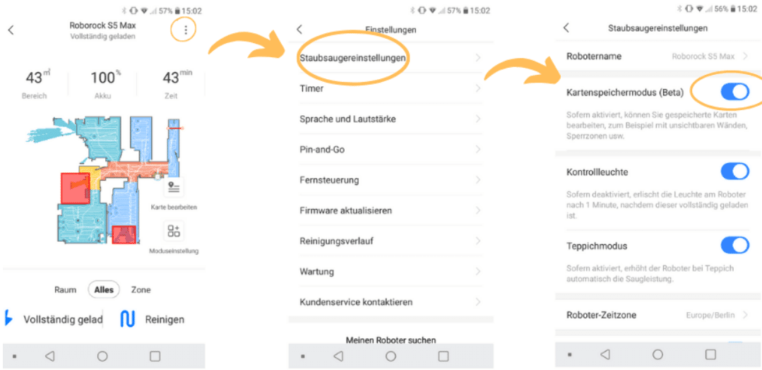 Vorgehen bei der Kartenspeicherung in der App